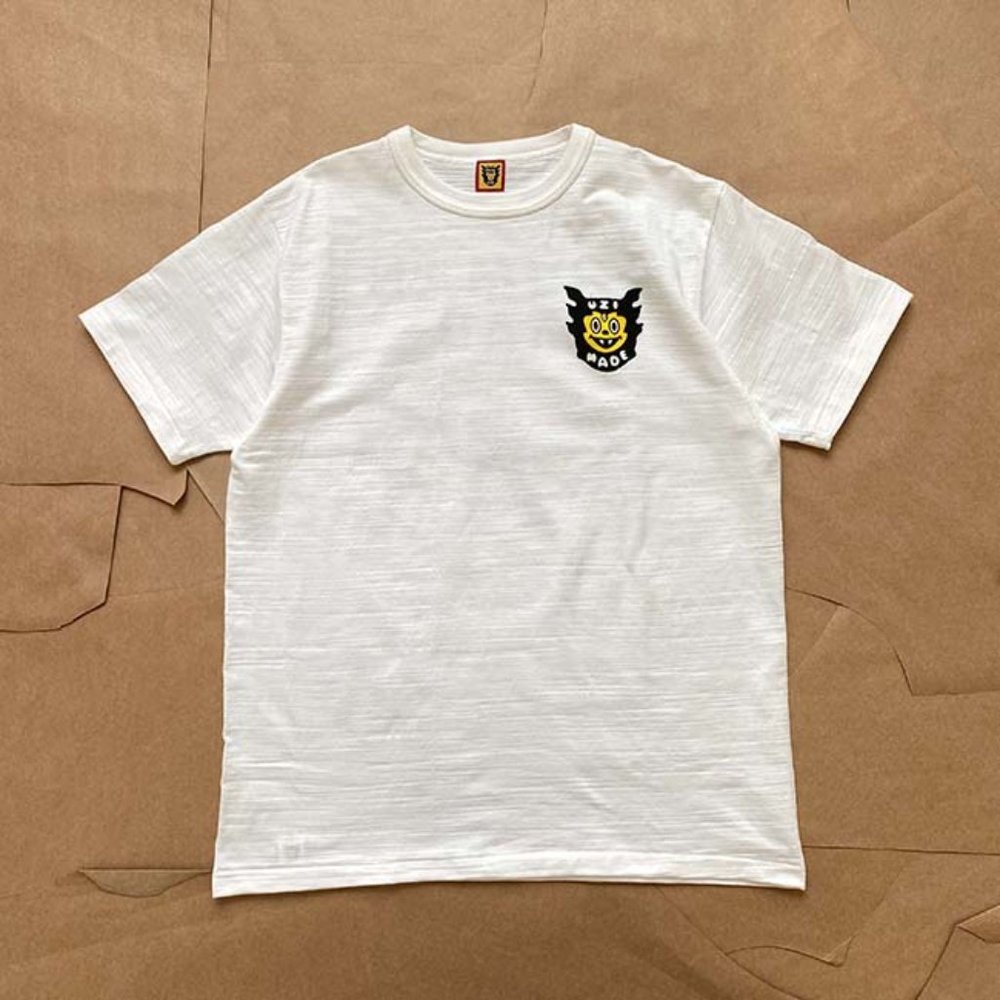 Human Made Uzi Made Cartoon Bat Short Sleeve White